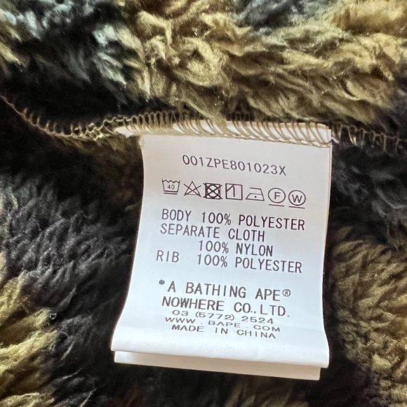 A Bathing Ape - 1st Camo Boa Wide Full Zip Hoodie Mens Style - Picture 16 of 16